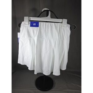 Joy Lab Women's High Rise Flowy Skort True White Size S Small